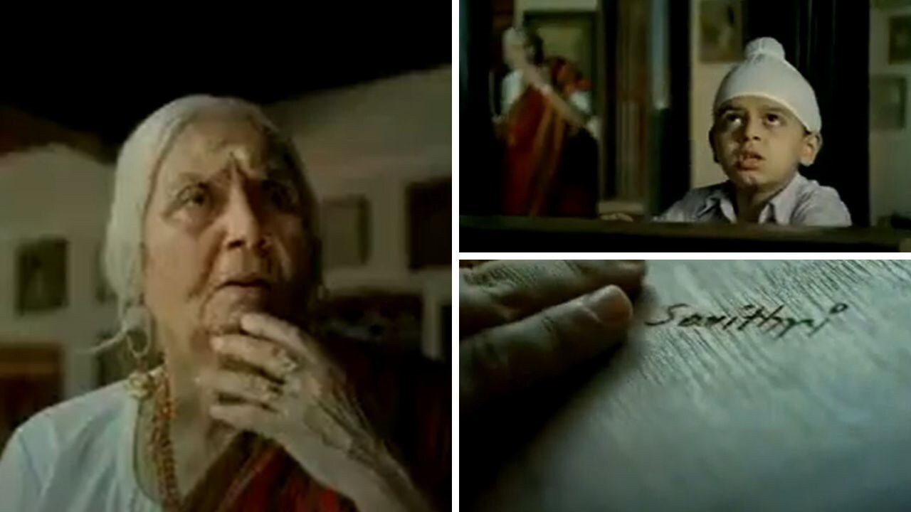 The ad, which is made by advertising agency Lowe Lintas, the Greenply ad features a Sikh family (mother, father and son) travelling on a bus in South India. Suddenly, the boy, speaking in Tamil, asks the bus driver to stop and barges into an ancestral home.(Stills from the Greenply ad)