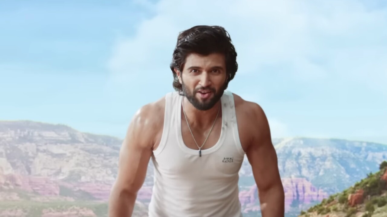 Vijay Deverakonda in a still from Lux Cozi's 'Super Feel' ad.