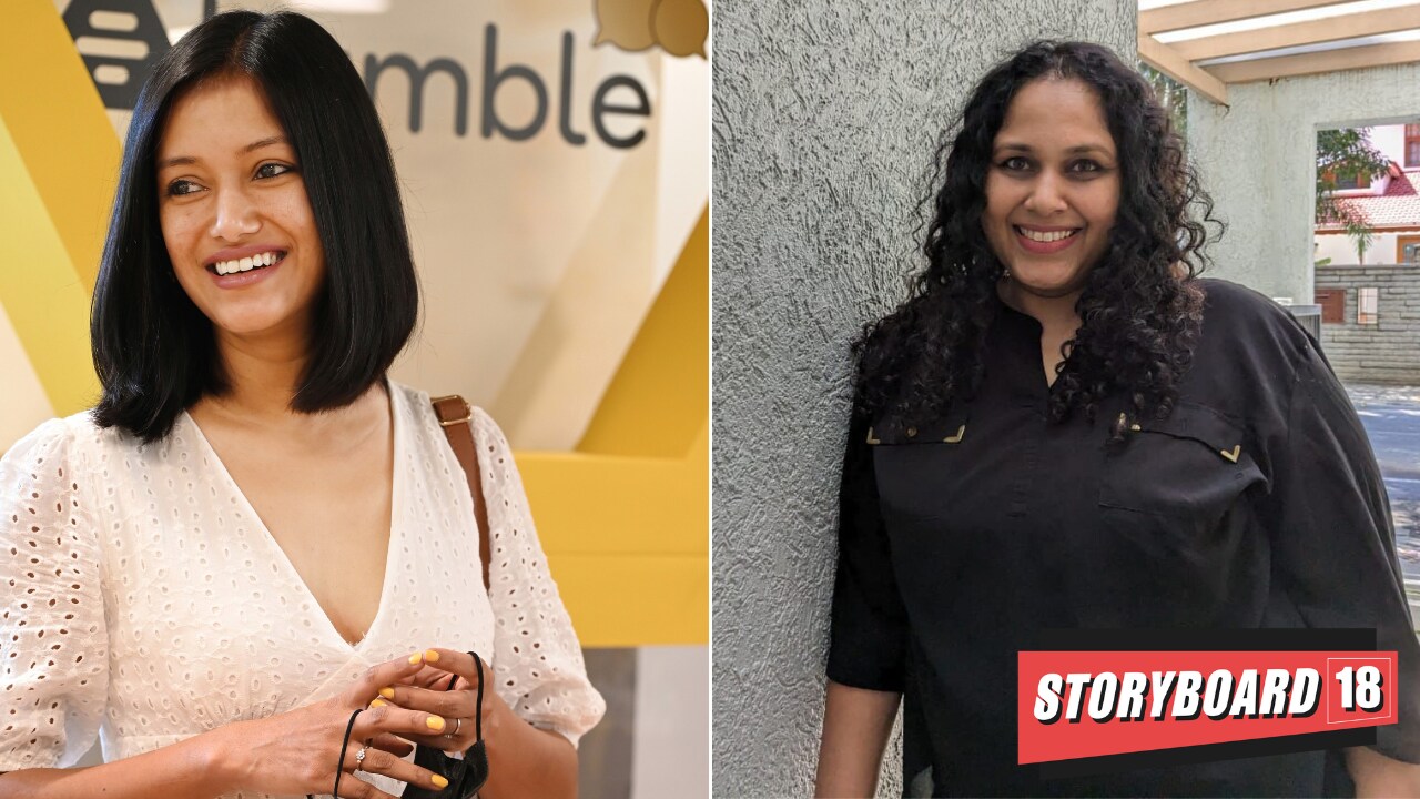 Bumble's Samarpita Samaddar (left) shares the spotlight with IFA's Menaka Rodriguez (right) for the latter's dedication towards the arts in India which is more than often overlooked and underrepresented.