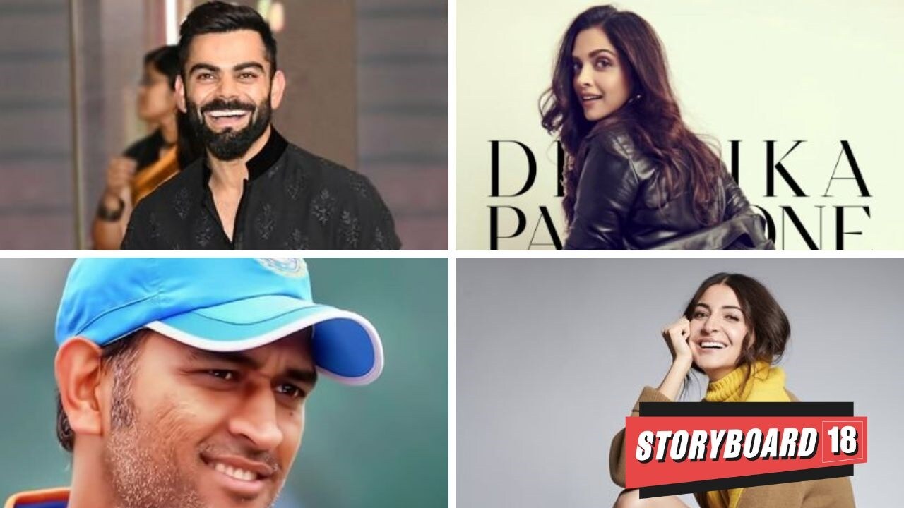 Celebrities from the worlds of cinema and cricket can command endorsement fees ranging from Rs1 crore to Rs10 crore, according to industry sources. Virat Kohli reportedly charges around Rs5-6 crore per day, and his fees can go up even further when he appears alongside his celebrity partner, Anushka Sharma, in ads for brands like Hero MotoCorp, toothsi, and Puma. (Image source: Twitter handles: @TeamVirat, @deepikapadukone, @DhoniGallery, @AnushkaSharma)