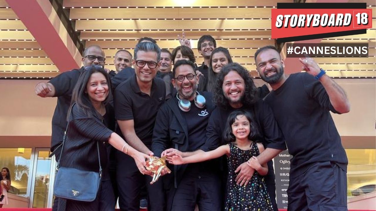 Team Leo Burnett India with the Gold Lion Brand Experience & Activation.