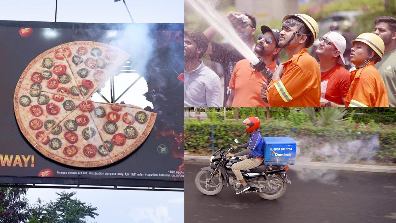 In a bid to promote its latest Red Hot Pizza Range, Domino's has blended innovation with creativity and turned heads with an experiential billboard campaign. To showcase its latest offering,