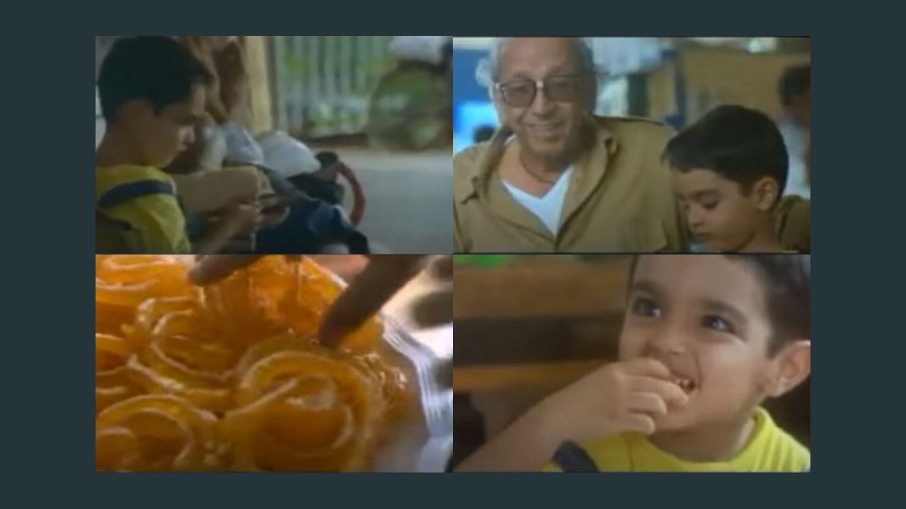 The ad was released on Doordarshan, and on private channels like Zee and Sony. Following the release of the commercial, Dastur went on to be known as ‘Jalebi boy’. (Stills from the ad)