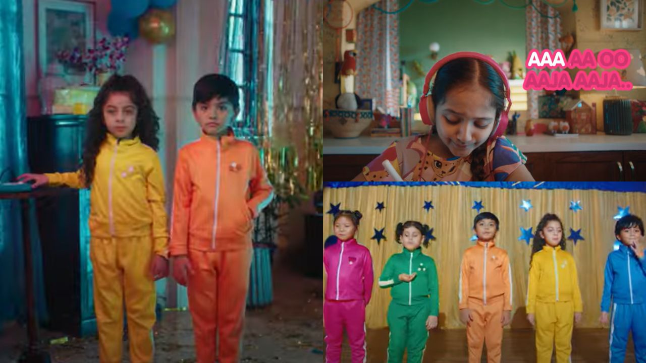 The Cadbury Gems #MyMastiMyMusic campaign film showcases today’s reality of children imitating and grooving to music which is not particularly appropriate for their age. It goes on to show a bunch of ‘Gems Kids’ who stop the inappropriate music and instead nudges the viewer to log on to cadburygems.in and create their own music which is suitable for children. (Stills from the ad)