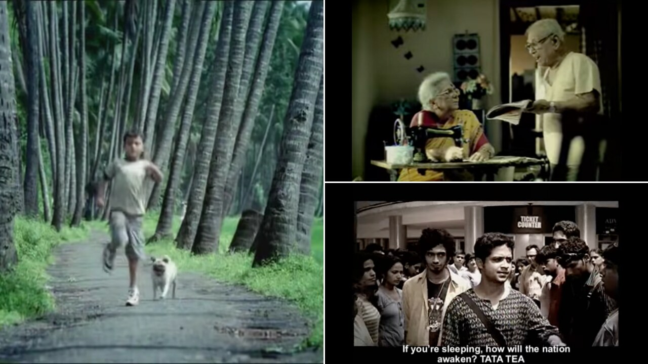 Stills from the ads.