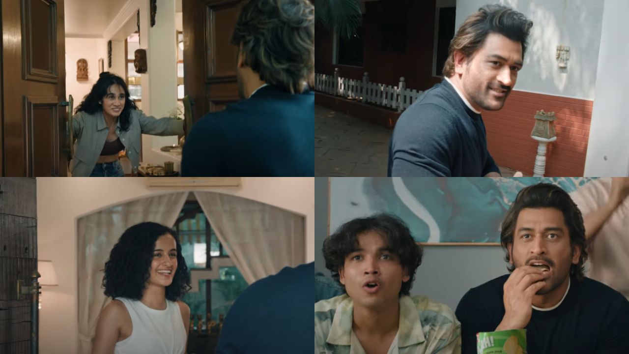 As Dhoni knocks on different doors, he is received by a series of delightful reactions, ranging from astonishment to exhilaration and even frantic searches for Lay's. (Stills from the campaign)