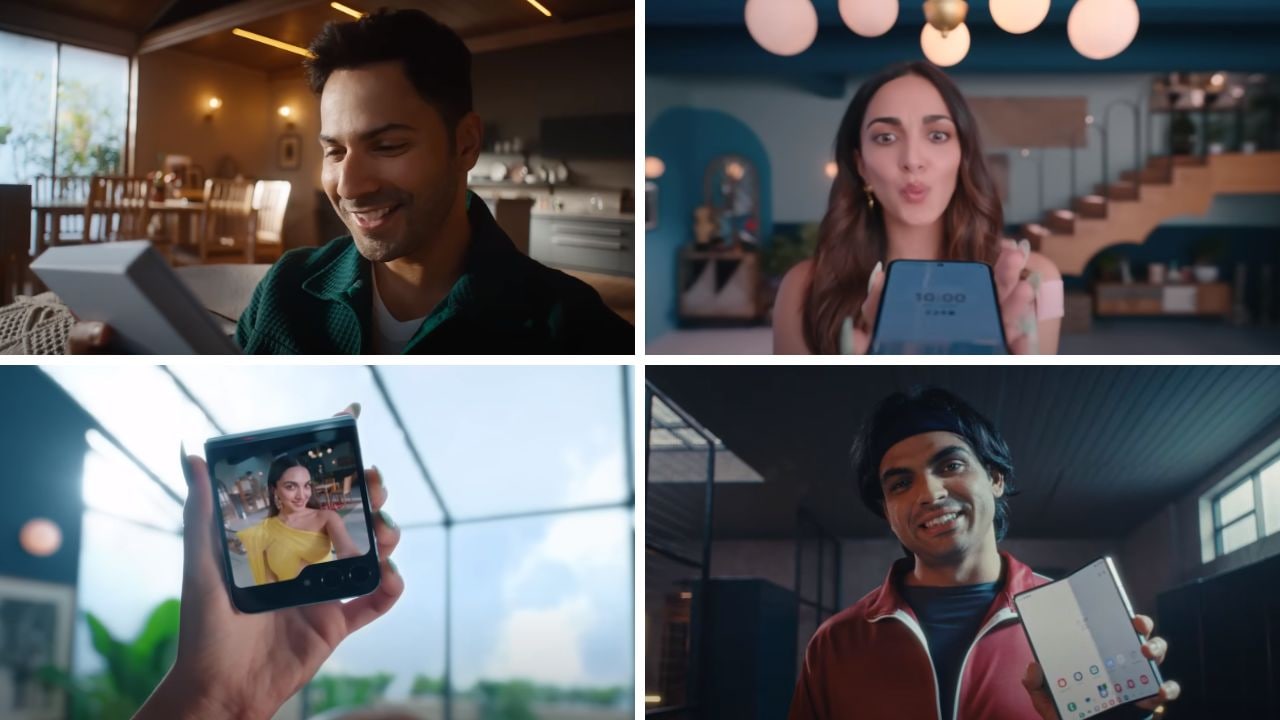 The campaign including multiple digital films shows the celebs explore a more fun and flexible side of their smartphone experience with the Galaxy Z Flip5 and the Z Fold5. (Stills from the films)