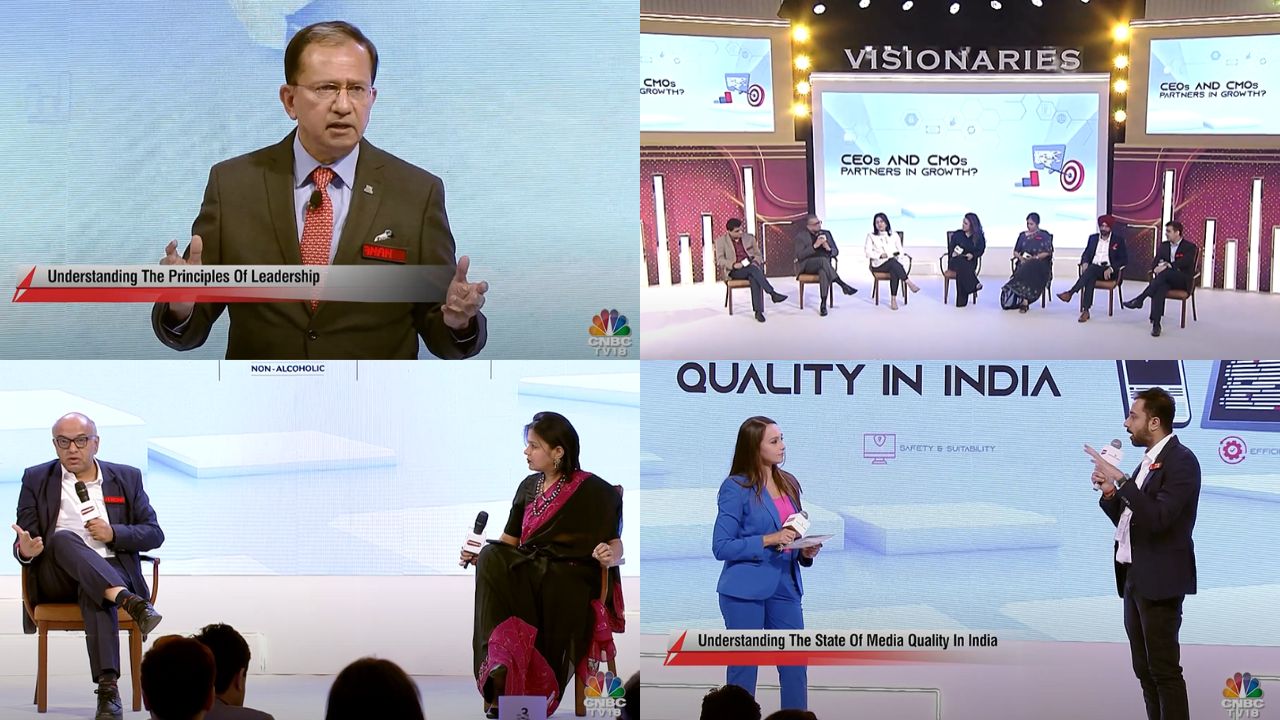 The first chapter of the Visionaries program held in Gurgaon featured Nestle's Suresh Narayanan, Info Edge's Sanjeev Bikhchandani and CMOs and CEOs leading the country's biggest brands. (Stills from the event)