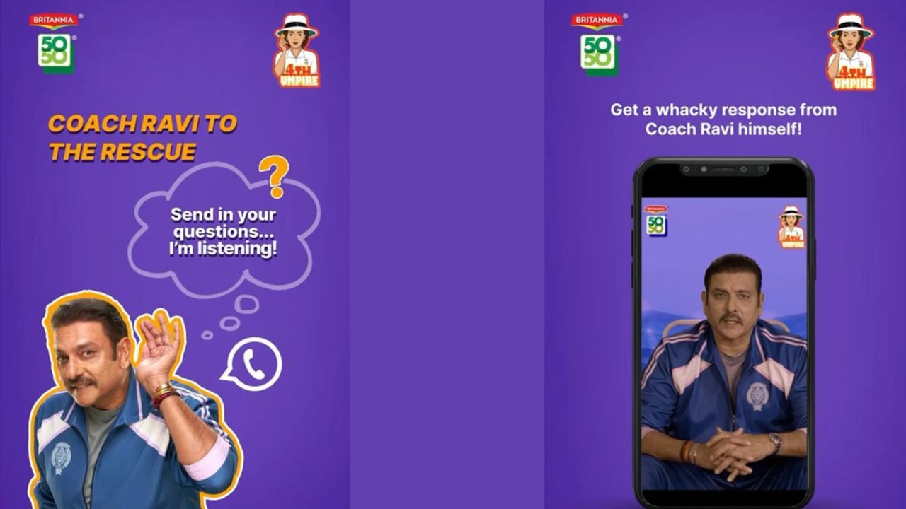 In collaboration with Mindshare India, Britannia brings together India’s passion for the sport with Ravi Shastri’s expertise offering witty and amusing responses to fans’ questions.