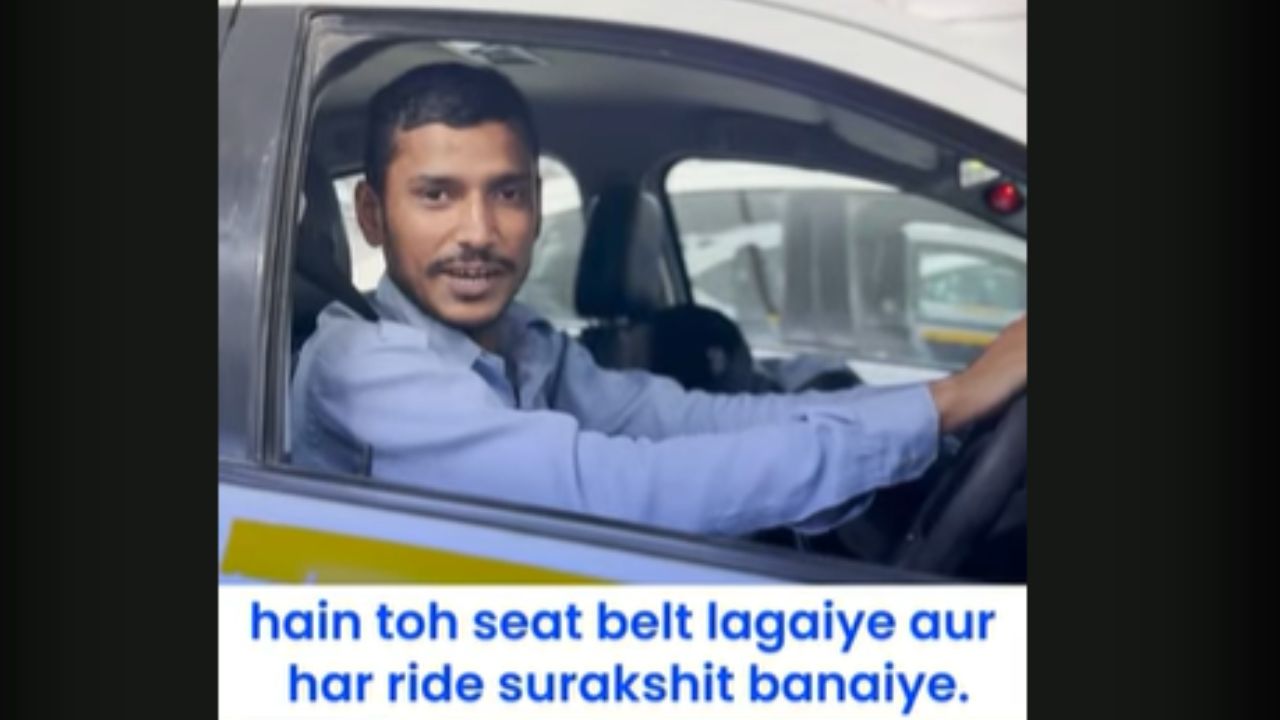 The campaign aims to improve awareness surrounding key road safety measures, featuring a series of four videos that are bi-lingual in English and Hindi. These four short videos highlight various behavioural aspects towards safety like wearing seat belts, being alert to avoid unforeseen incidents, maintaining speed limits, and ensure the car's safety features are intact before the ride begins. (Still from the campaign)