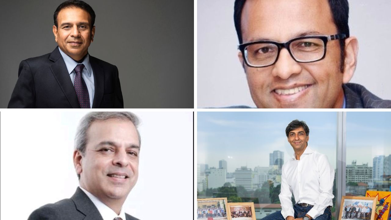 In recent weeks, four such executives have made a move back to their home country after spending time abroad. (Clockwise: Jagrut Kotecha, Hemant Bakshi, Sandeep Kohli and Nikhil Sharma)