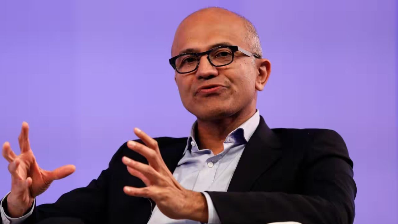 Satya Nadella made the comments at the Microsoft CEO Connection event in Mumbai on Wednesday, which was attended by top business leaders and decision makers. During his address, Nadella announced that Microsoft will provide two million people in India with AI skilling opportunities by 2025, through its new ADVANTA(I)GE INDIA initiative. This will help to close skills gaps across the nation and strengthen India’s ability to thrive in the AI era. (Image source: Moneycontrol)