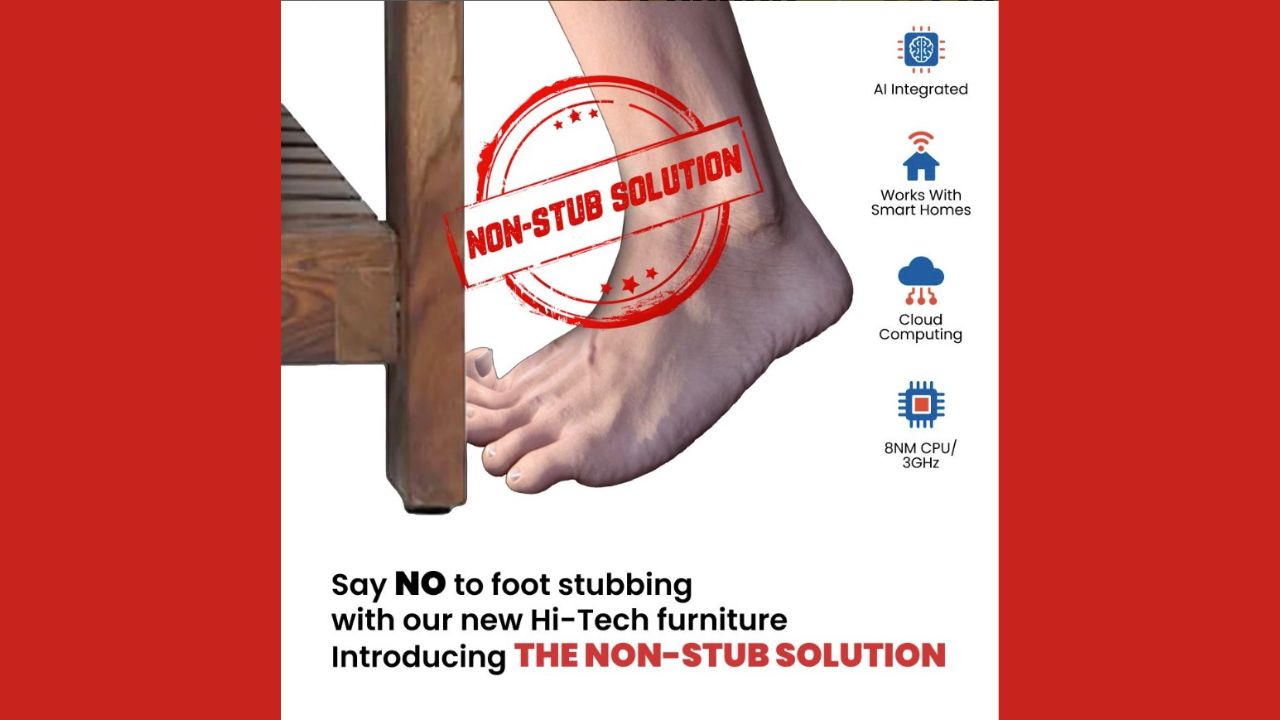 Imagine a world where your furniture could predict and warn you of impending toe collisions, highlighted the company in a press release.