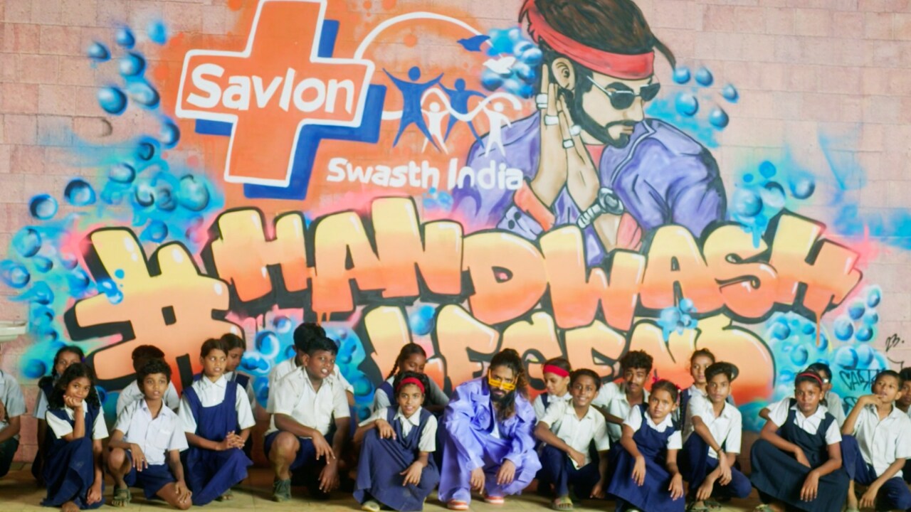 The campaign leverages the growing scene of Hip Hop in India and highlights to kids that handwashing is cool.