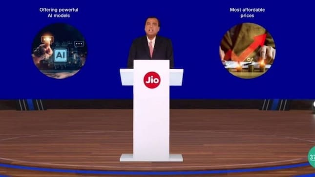 Reliance Industries Chairman and Managing Director Mukesh Ambani during the 47th Annual General Meeting of RIL. (Filephoto)