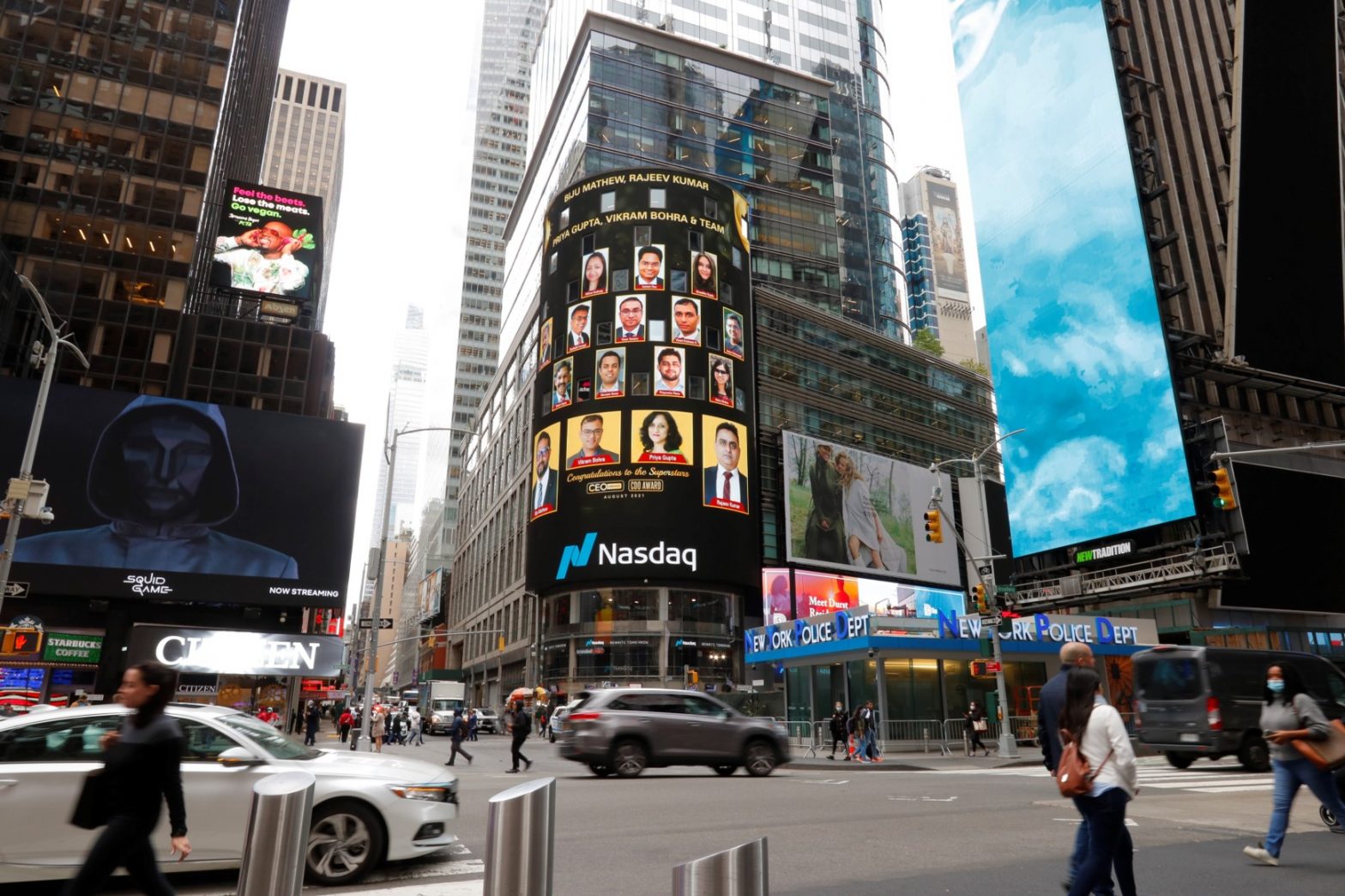 Nasdaq billboard at Times Square, NYC