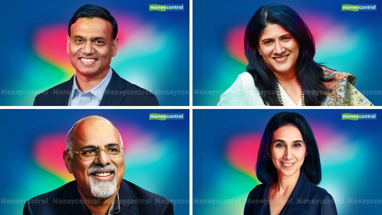 Ram Krishnan, Priya Nair, Raja Rajamannar and Kainaz Gazder are some of the top global Indian marketers building and growing multi-billion dollar brands and businesses. (Illustrations: Suneesh, Moneycontrol)