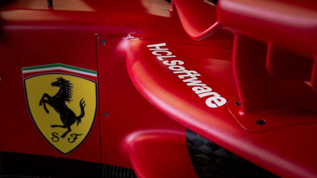 The HCLSoftware logo will make its debut on Scuderia Ferrari’s F1-75 single-seater, driven by Charles Leclerc and Carlos Sainz at Formula One’s season finale at the 2022 Abu Dhabi Grand Prix